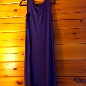 Purple midi length dress large